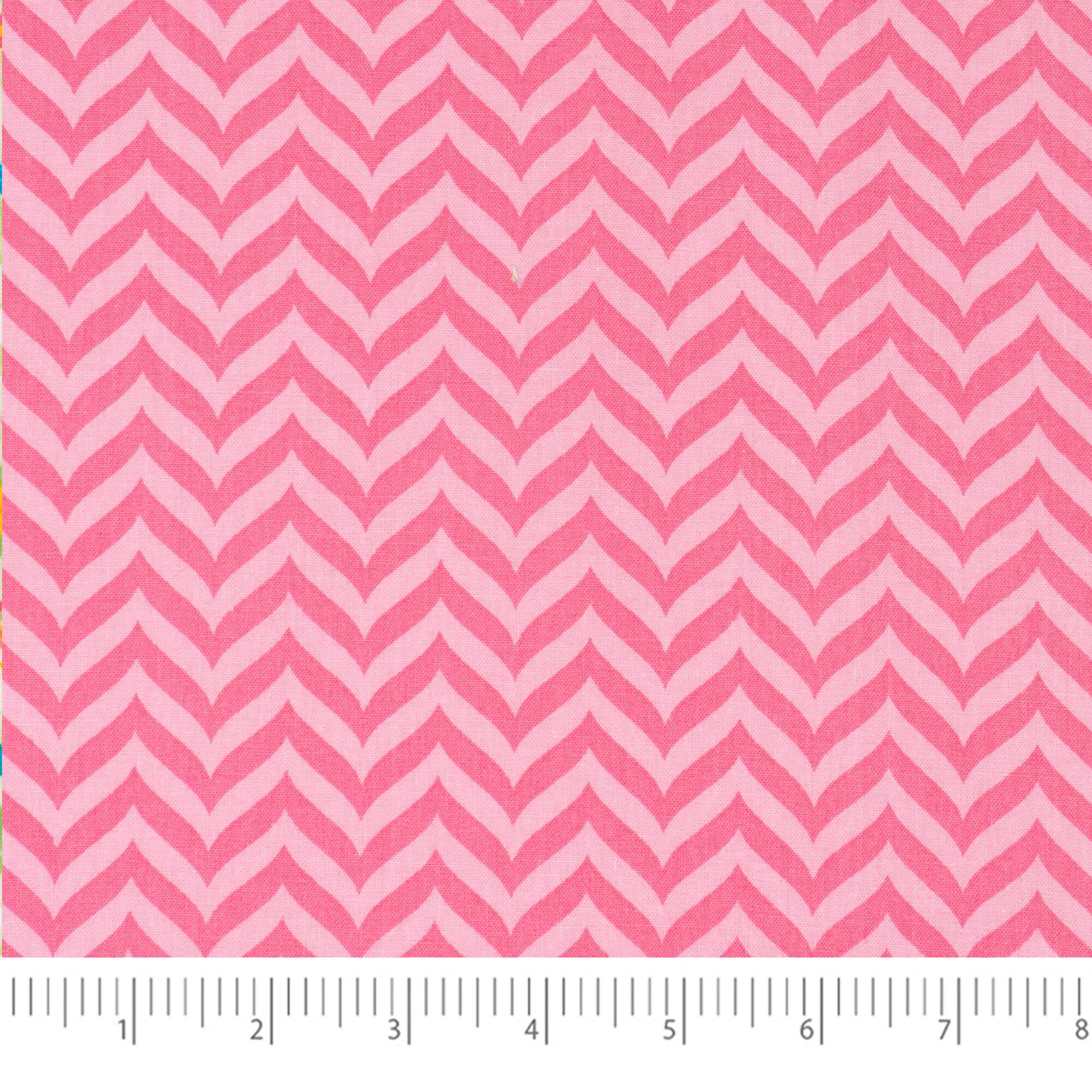 SINGER Pink Green Spring Print Ringspun Cotton Fabric Bundle